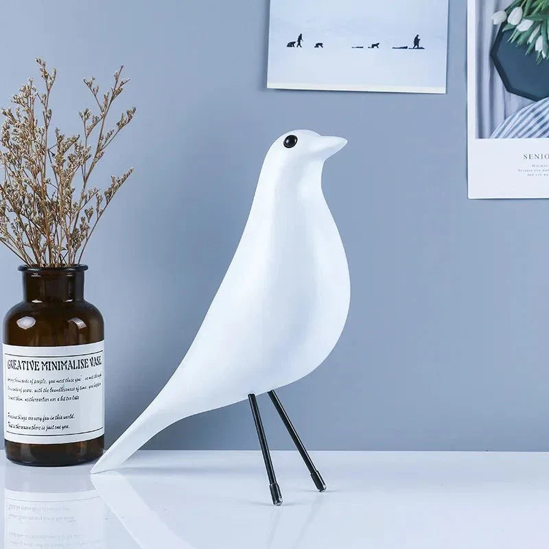 Colorful Resin Bird House Ornament - Whimsical Pigeon Sculpture for Home Decor, 26 x 23 cm-6