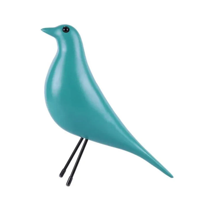 Variant image for Colorful Resin Bird House Ornament - Whimsical Pigeon Sculpture for Home Decor, 26 x 23 cm-6