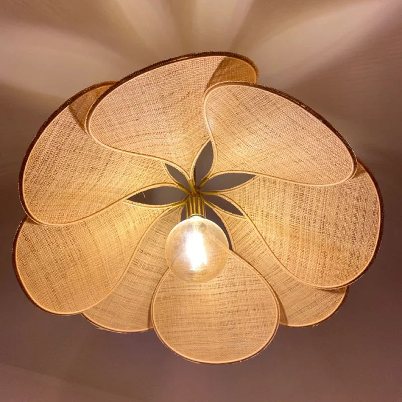Elegant Flower Leaf Pendant Lamp - Modern Floral Pendant Lighting for Living Room, Bedroom, and Dining Area-5