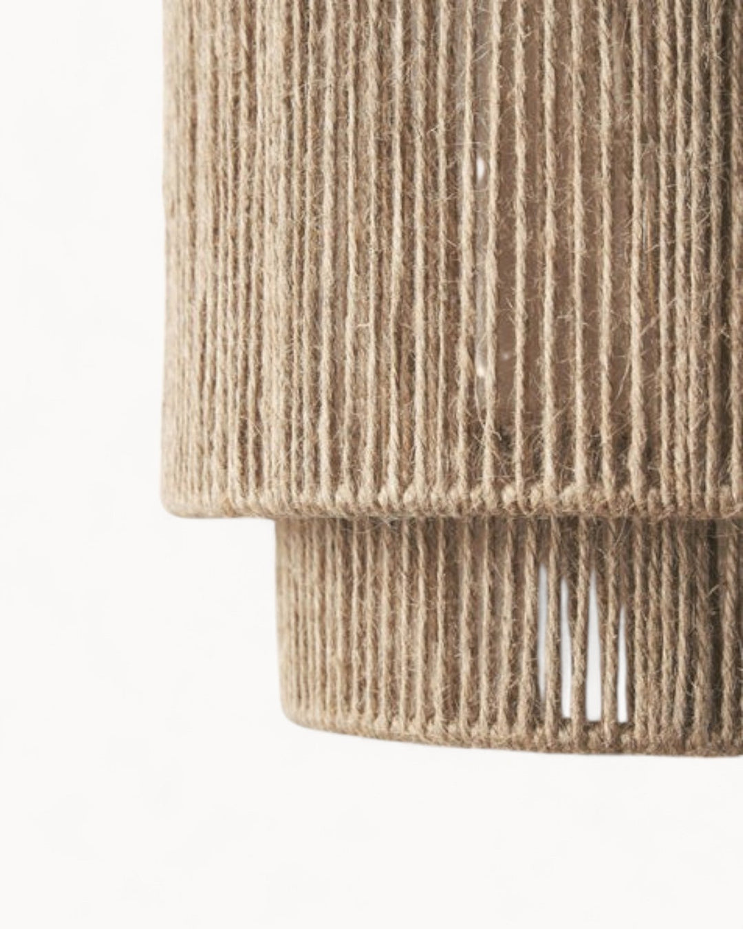 Sustainable Jute Wall Lamp - Minimalist Design Wall Sconce with Natural Brown Umbrella Light for Modern Home Decor-4