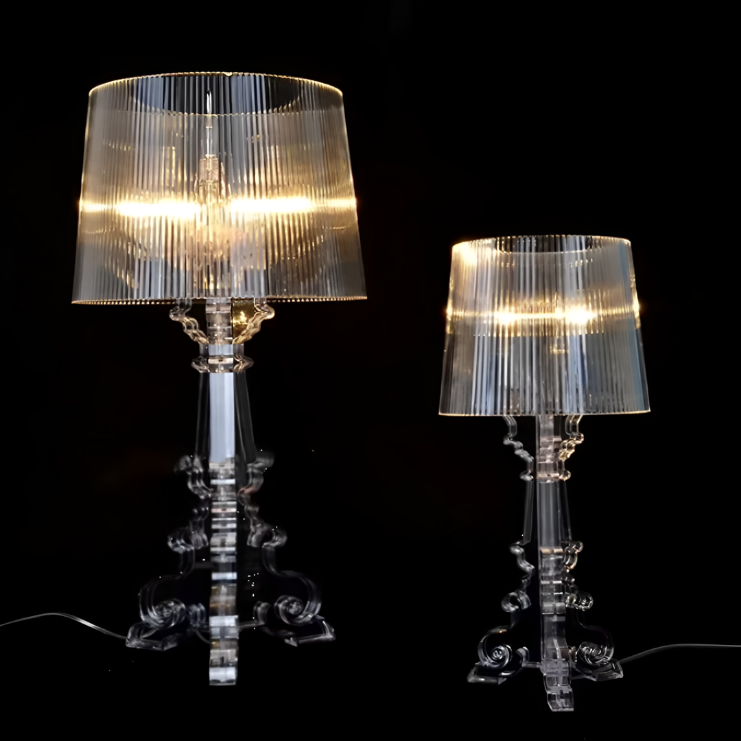 Variant image for Elegant Table Lamp with Warm Ambient Lighting - Polycarbonate Design for Bedroom and Living Room-3