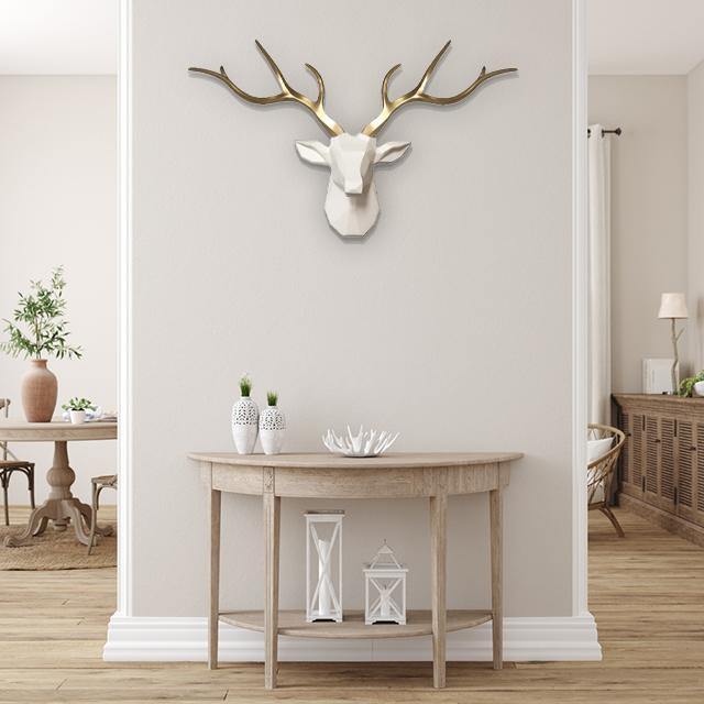 Oversized 3D Nordic Deer Head Wall Art - 78cm Geometric Design, Modern Wall Decor in 7 Colors-6