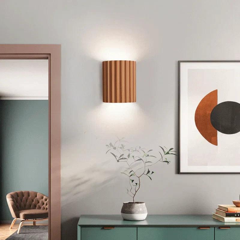 Modern Wall Sconce in Durable Resin with Soft Ambient Lighting - Stylish Indoor Wall Lamp for Living Room and Bedroom-5