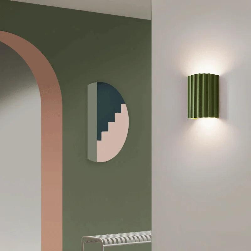 Modern Wall Sconce in Durable Resin with Soft Ambient Lighting - Stylish Indoor Wall Lamp for Living Room and Bedroom-6