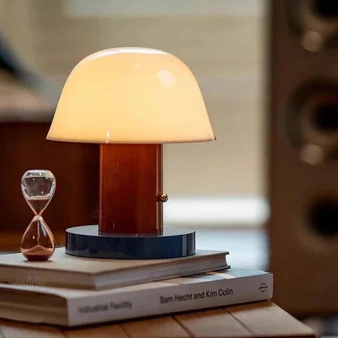 Variant image for Mushroom-Shaped Dimmable LED Table Lamp - Wireless Battery Operated Bedside Lamp for Living Room and Bedroom Decor-2