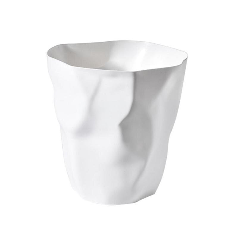 Variant image for Nordic Style Irregular Waste Bin - Durable Plastic Kitchen Trash Can for Modern Home Decor, 26 x 27 cm-1