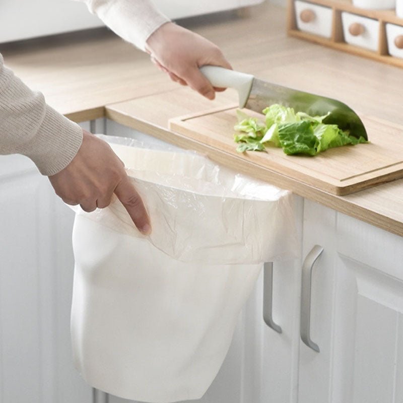Nordic Style Irregular Waste Bin - Durable Plastic Kitchen Trash Can for Modern Home Decor, 26 x 27 cm-2