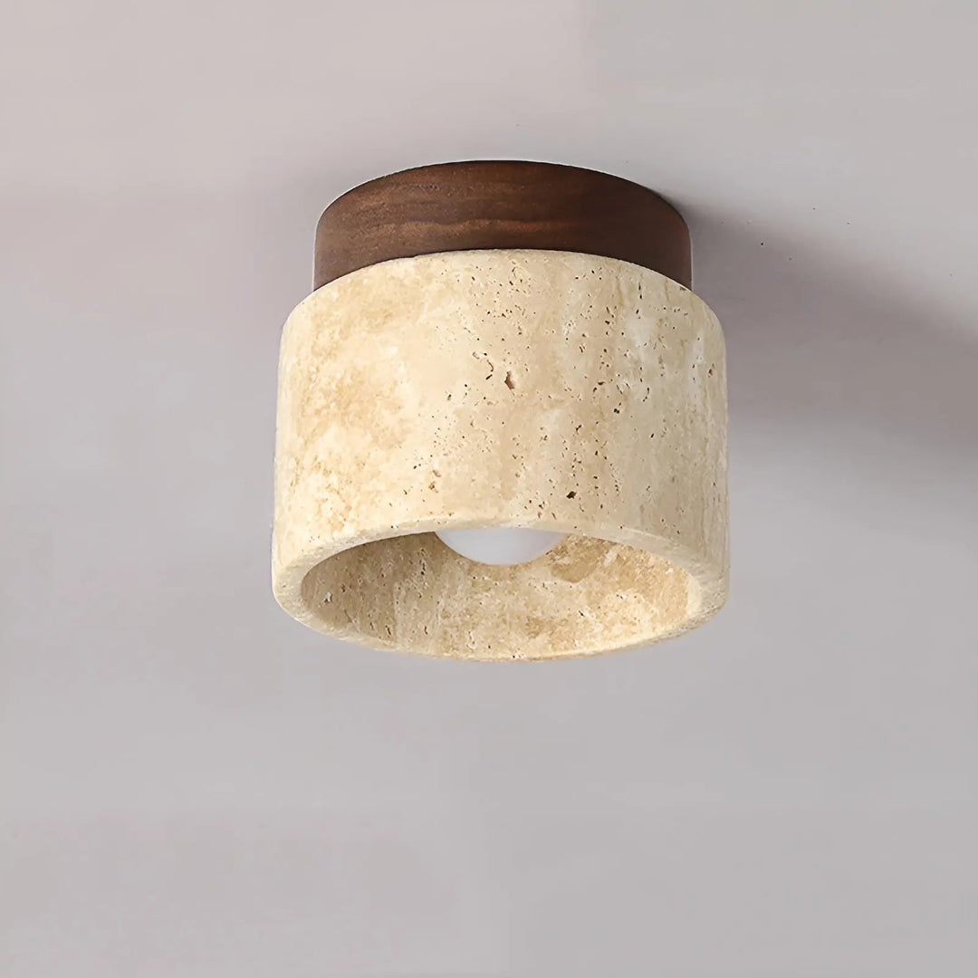 Variant image for Elegant LED Flush Mount Ceiling Light Fixture - Modern Marble Design for Home Ambiance-1