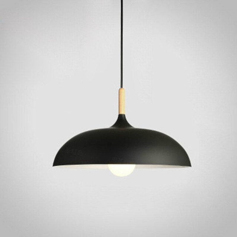 Variant image for Adjustable Pastel Pendant Light - Retro Ceiling Light Fixture for Kitchen and Home, Wood and Aluminum Design-6