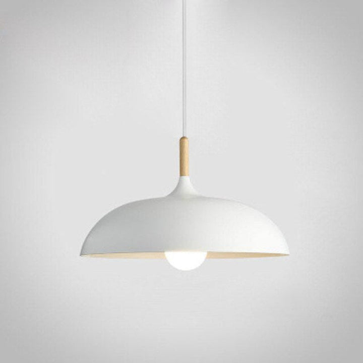 Variant image for Adjustable Pastel Pendant Light - Retro Ceiling Light Fixture for Kitchen and Home, Wood and Aluminum Design-3
