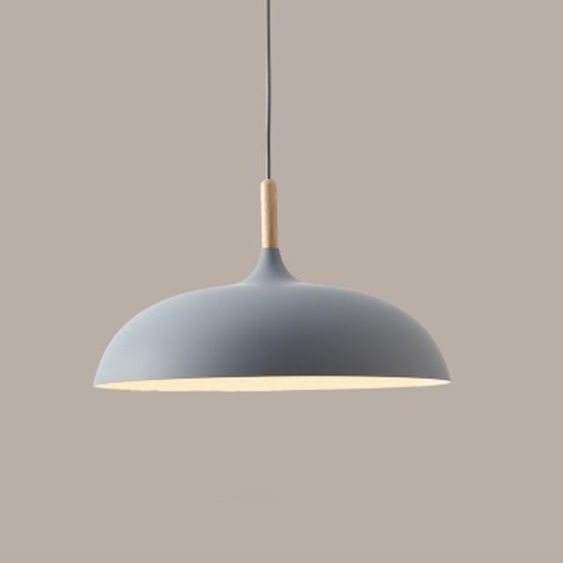 Variant image for Adjustable Pastel Pendant Light - Retro Ceiling Light Fixture for Kitchen and Home, Wood and Aluminum Design-5