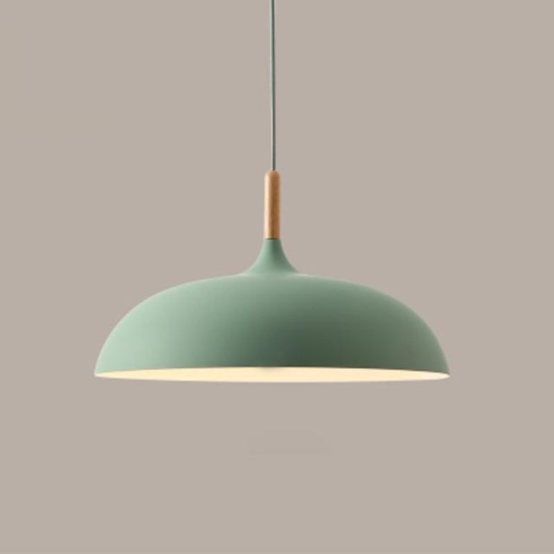 Variant image for Adjustable Pastel Pendant Light - Retro Ceiling Light Fixture for Kitchen and Home, Wood and Aluminum Design-1