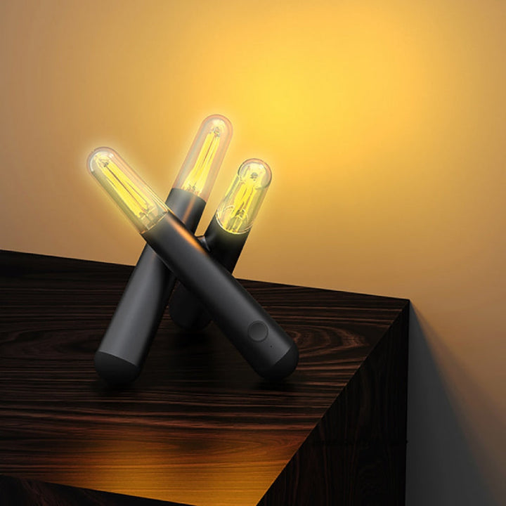 Wireless LED Table Lights - Battery Operated Lamps with Touch Dimmer for Indoor and Outdoor Use, USB Rechargeable, Weather-Resistant-2