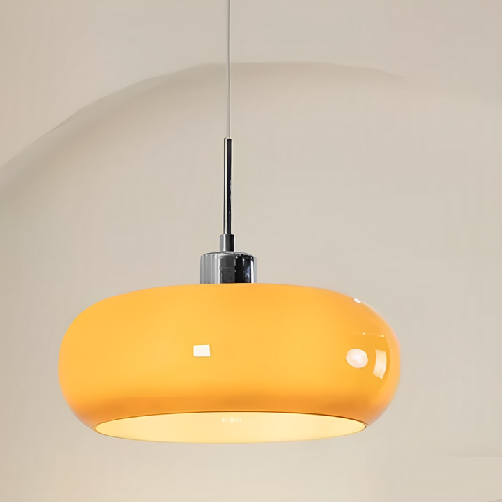 Variant image for Scandinavian Retro Glass Pendant Lamp - Dimmable Kitchen Pendant Lighting for Modern Interiors-2