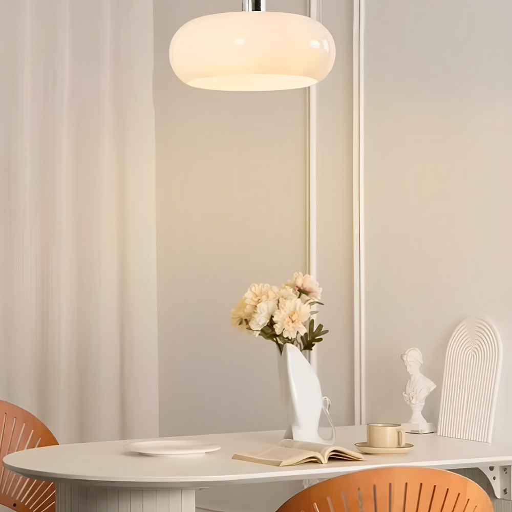 Scandinavian Retro Glass Pendant Lamp - Dimmable Kitchen Pendant Lighting for Modern Interiors-4