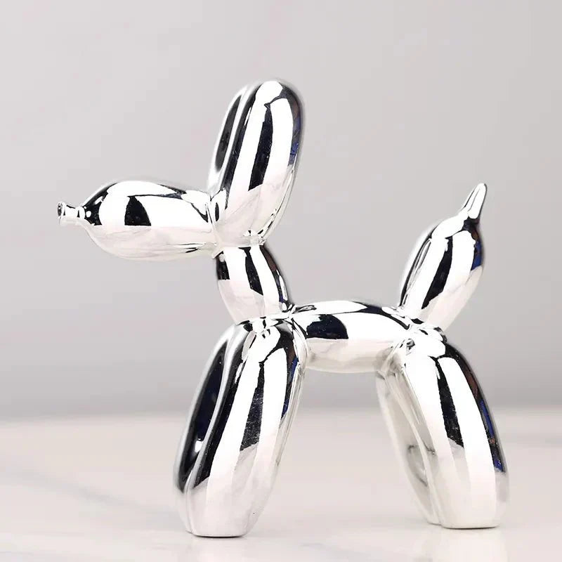 Variant image for Modern Balloon Dog Sculpture - Shiny Synthetic Resin Decorative Accent for Home Decor - 12 Tall, Glossy Finish-22