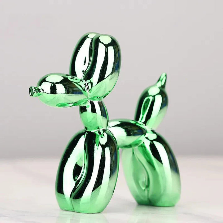 Variant image for Modern Balloon Dog Sculpture - Shiny Synthetic Resin Decorative Accent for Home Decor - 12 Tall, Glossy Finish-6