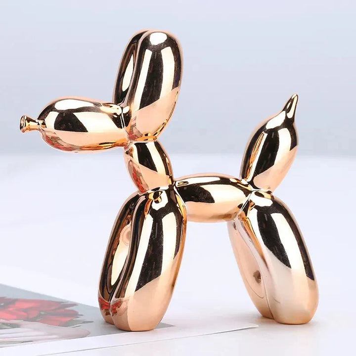 Variant image for Modern Balloon Dog Sculpture - Shiny Synthetic Resin Decorative Accent for Home Decor - 12 Tall, Glossy Finish-18