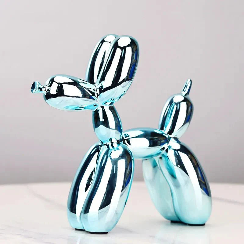 Variant image for Modern Balloon Dog Sculpture - Shiny Synthetic Resin Decorative Accent for Home Decor - 12 Tall, Glossy Finish-33
