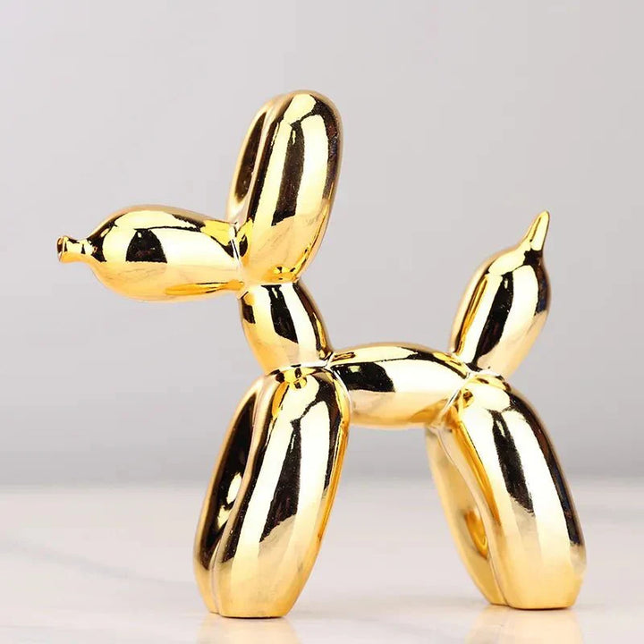 Variant image for Modern Balloon Dog Sculpture - Shiny Synthetic Resin Decorative Accent for Home Decor - 12 Tall, Glossy Finish-14
