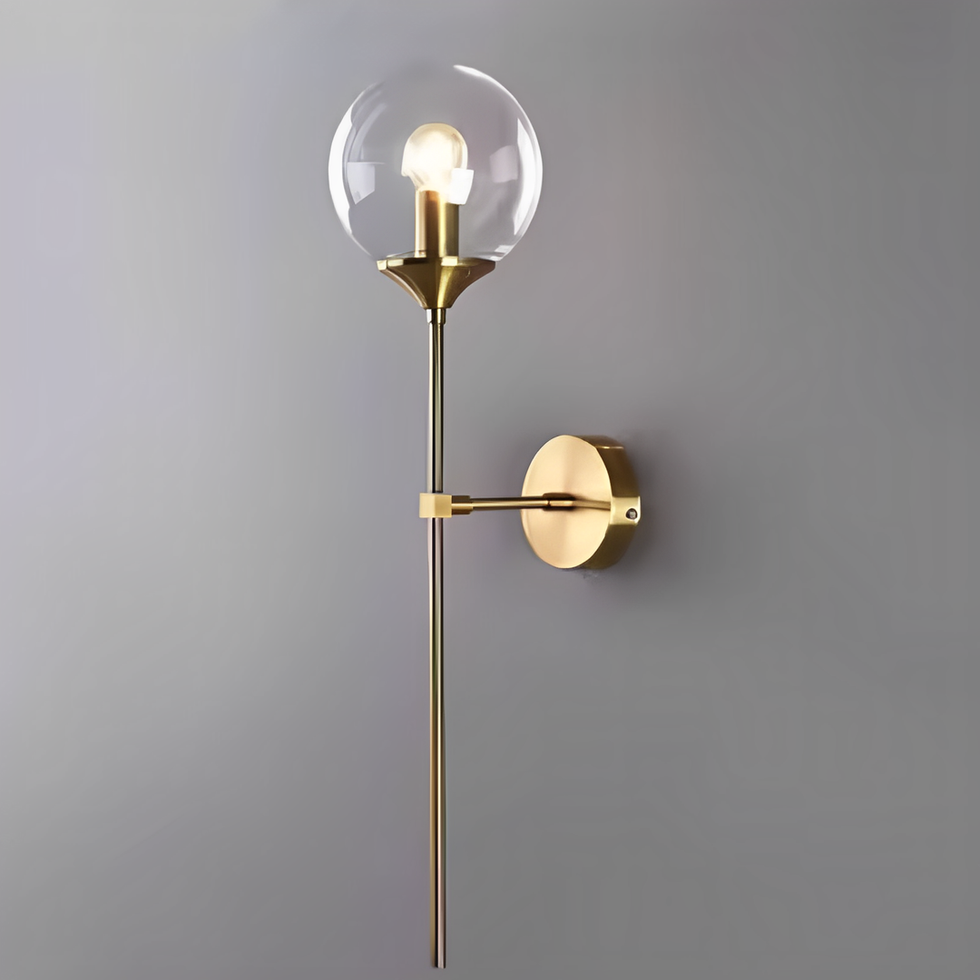 Variant image for Modern Nordic LED Wall Lamp with Stained Glass Shade - Elegant Wall Sconce Lighting for Bathroom and Living Room-4