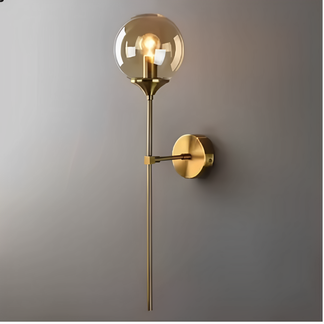 Variant image for Modern Nordic LED Wall Lamp with Stained Glass Shade - Elegant Wall Sconce Lighting for Bathroom and Living Room-1